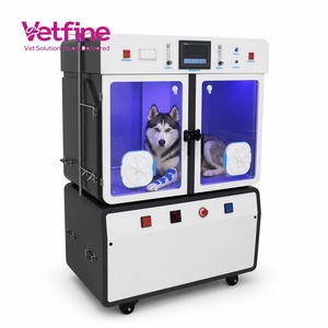 Gabbia Ossigenata Veterinaria ICU Multifunzione in Acciaio Inox 304 a Doppio Piano 110-220V <span class=keywords><strong>per</strong></span> Ospedali Veterinari, Gatti, <span class=keywords><strong>Cani</strong></span>, Uccelli, Conigli - Product Image 1