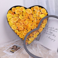 Luxe Pvc Materiaal Valentijnsdag Cadeau Verpakking Dozen Bloem Hart Doos Met Venster Fruit Geschenkdoos