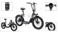 Trottinette électrique pliable Unigogo K20 EU Warehouse avec batterie 48V 17Ah, moteur 500W, pneus tout-terrain de 20 pouces pour la conduite en extérieur