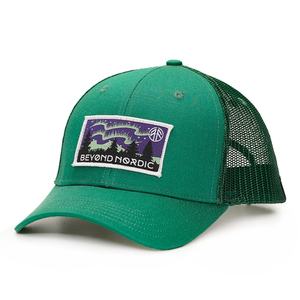 Casquettes de camionneur en coton imprimé en gros, 6 panneaux, maille, étiquette tissée, patch - Product Image 2