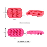 Nouveau bricolage multi-style fruits glace cadre moule fraise pastèque ananas Silicone glace moule pour gâteau outils