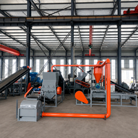 Ligne de recyclage automatique de pneus usagés pour la production de poudre de caoutchouc avec contrôle PLC, broyage, granulation et séparation de l'acier