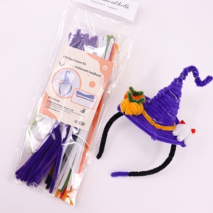 Kit de Diadema de <span class=keywords><strong>Sombrero</strong></span> de Bruja Morado Hecho a Mano con Limpiapipas - Product Image 6