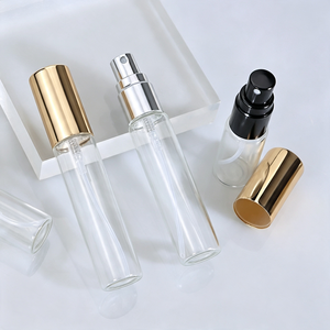 Envase con Impresión <span class=keywords><strong>de</strong></span> Logotipo Personalizado, Botella <span class=keywords><strong>de</strong></span> Perfume Redonda <span class=keywords><strong>de</strong></span> Vidrio Transparente <span class=keywords><strong>de</strong></span> 5 ml, 10 ml, 15 ml, Mini Botella Portátil <span class=keywords><strong>de</strong></span> Spray para Aceite <span class=keywords><strong>de</strong></span> Perfume - Product Image 1