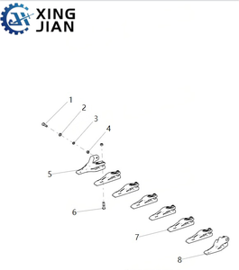 Sarung Gigi Bucket <span class=keywords><strong>Loader</strong></span> Berkualitas Tinggi Kompatibel dengan Wheel <span class=keywords><strong>Loader</strong></span> LW300KN untuk Pertambangan dan Konstruksi - Product Image 2