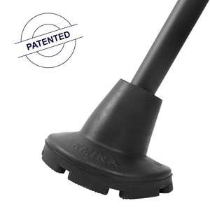 Puntas Antideslizantes para Muletas de 22 mm, 21 mm y 20 mm (x2 unidades), Férulas de Goma Negra KMINA K10034 - Product Image 3