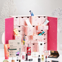 Boîte Cadeau Vide Calendrier de l'Avent Luxe avec Logo Personnalisé pour Noël, Carton Rigide Cosmétique Beauté Bijoux, Finition Mat Gaufrée UV