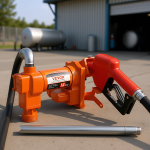 Pompe de transfert de carburant Vevor 12V DC 16 GPM avec buse automatique, extracteur d'essence, tuyau d'aspiration, modèle méthanol - Product Image 2