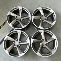 Jantes de voiture en alliage d'aluminium gris argenté 17 18 pouces, concaves profondes, 5x112 120, compatibles Audi A8 S8 A7 A6 A5 A4 A3 Q5, pièces de voiture d'occasion