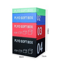 Meilleures ventes YIHONG Durable 4 en 1 Équipement de gym Spongia Soft Plyometric Jump Box Coloré pour la remise en forme physique en intérieur et la musculation