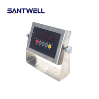 Indikator Penimbangan Santwell LP7512 Bersertifikasi OIML, Bahan Stainless Steel, Tahan Air IP68, Pengontrol Digital untuk Timbangan Platform