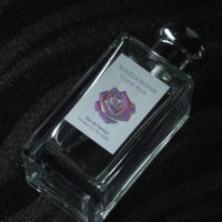 Étiquettes personnalisées de luxe pour flacons de parfum, imperméables, imprimées recto-verso, avec estampage holographique et gaufrage, autocollantes