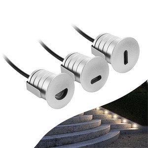 Luz LED Subterránea de Acero Inoxidable, 2700K Blanco Cálido, IP65, Montaje Empotrado, Sensor de Movimiento, CRI 90, Iluminación de Jardín Tipo III - Product Image 3
