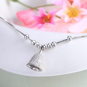 सरल s925 स्टर्लिंग चांदी भारतीय नृत्य बेल ऐनलेट चेन फैशन महिला - Product Image 2