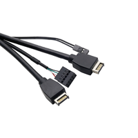 Kabel pemasangan Panel sasis Ganda USB 3.2 Gen 2 Slot kartu memori usb-c PCB papan sirkuit kabel Panel Depan Usb untuk Desktop