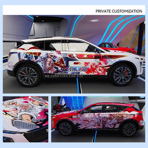 Cuộn decal vinyl dán xe ô tô chất lượng cao, tự phục hồi, in hình anime đua xe, tùy chỉnh, phủ toàn thân xe - Product Image 5