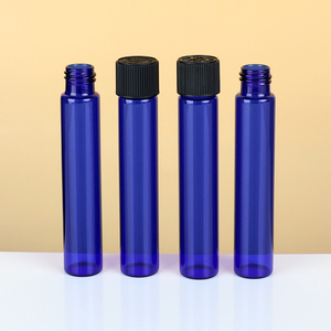 Tubes en verre <span class=keywords><strong>bleu</strong></span>/ambre de 115 mm résistants aux enfants - Bouchon blanc lisse CR - Prix usine (400 unités) - Product Image 6
