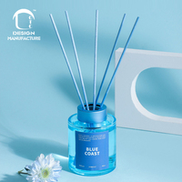 Bâton de parfum personnalisé 150ml, vente chaude, usage domestique, bureau, luxe, rafraîchissement de l'air, ensemble d'arôme, diffuseur de roseaux, bouteille en verre d'huile