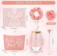 Coffrets cadeaux personnalisés en verre avec logo pour invités, clients, mamans, femmes, demoiselles d'honneur, pour mariage, fête, demande en mariage