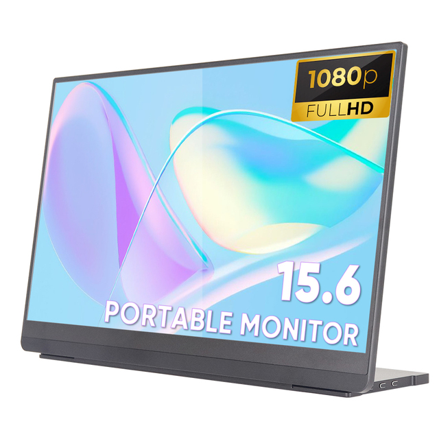 ODM 15.6 Inch 1080P Portable Travel Screen Monitor HDMI Interface LED Type Integrated Adjustable Bracket 6mm Thin Second Gaming