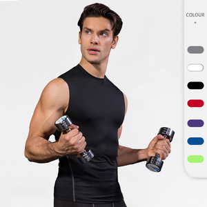 OEM New Design <strong>Mens</strong> Gym Tank Top Fitness Sport Wear Workout Tank Top Quick Dry <strong>Men's</strong> <strong>Vests</strong> <strong>Compression</strong> Shirt Activewear - Product Image 1