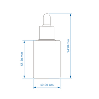 Flacon de sérum rechargeable à fond épais de nouvelle conception, 30 ml, contenants pour soins de la peau, flacon diffuseur d'huiles essentielles de voyage