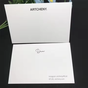 Tarjetas de Felicitación de Lujo de Alta Calidad, Papel Offset Recubierto de 300g, Logotipo Personalizado Impreso, Grabado en Relieve Dorado, Más Vendidas - Product Image 3