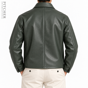 Wholesale Mens Leather Jackets <b>Genuine</b> Cowhide Jacket Custom Design Low MOQ Retail Supplier USA Factory - Product Image 4