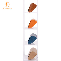 Boîte de rangement pour lunettes en cuir PU compacte, faite à la main, grand format, résistante aux chutes, étui portable pour lunettes
