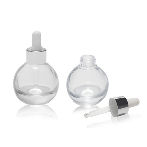 30Ml 1 Oz Chai Nhỏ Giọt Thủy Tinh Dạng Tròn Hình Quả Cầu Màu Hồng Mờ Đáy Dày Dày Dày Thành Tường Dày Cho Tinh Dầu - Product Image 4