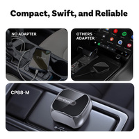 Adaptateur sans fil CarPlay et Android Auto OEM avec USB Type-C pour systèmes intégrés d'origine de la voiture, garantie 1 an