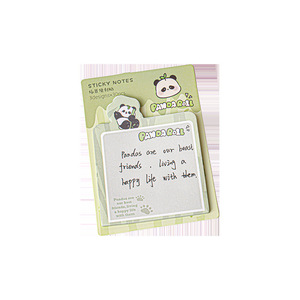 Panda Sticky <b>Notes</b> Custom Shape Paper Cute Memo Pad For Students Office Use - Product Image 5