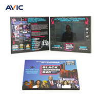 Carte de vœux vidéo interactive OEM à lecture automatique, livret vidéo, brochure vidéo pour mariage, anniversaire, message d'amour, cadeau