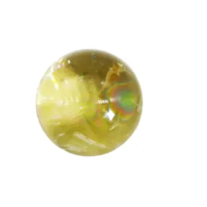 Esferas de cristal de quartzo citrino arco-íris mais pequenas naturais por atacado para esfera de cristal de cura