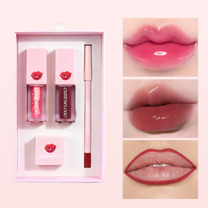 Nouveau Kit de Maquillage Lèvres Marque Privée : Brillo De Labios, Rouge à Lèvres Liquide Mat et Brillant, Crayon Contour des Lèvres Marron - Product Image 3
