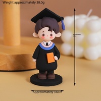 Figurine de dessin animé en gros pour la remise des diplômes, poupée étudiante, mini-figurine de diplômé pour les faveurs de fête de remise des diplômes, souvenir, cadeau