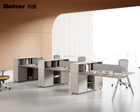 Meubles de bureau modernes, table d'ordinateur de bureau en forme de L, cloison modulaire de bureau, poste de travail avec écran pour employés
