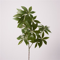 Kunstzijde bloemen ornament kleine geldboom decoratie binnen/buiten woonkamer display langbladige Pittosporum groenplant