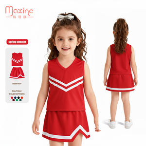 Kleinkind Cheerleading Uniform Mädchen Kleidung Mädchen Outfit Set Team Farbe Spirit Rock & Top Anpassbare Mädchen Cheer Outfit - Product Image 3