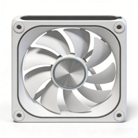 Ventilador de Caja ARGB de 120 mm, 4 Pines, PWM, Silencioso, Direccionable, para PC de Escritorio y Disipador de Calor de CPU, Modelo WGX-W120-02