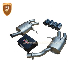 Juego completo de sistema de extracción de escape para Porsche Macan, Kit de piezas de parachoques de tubo de escape modificado, estilo RE-S - Product Image 3