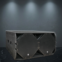 Haut-parleur LS3 double 18 pouces en bois italien, basses ultra-fondes, 4 ohms, 2400W, sur pied, mono, garantie 3 ans, MDS218
