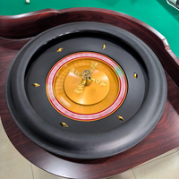 Roue de roulette américaine professionnelle en plastique ABS haute résistance, rotor plaqué or, 18 pouces, qualité casino, vente en gros