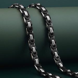 Collar Bizantino de Acero Inoxidable Personalizado al por Mayor para Hombre, Cadenas de Moda Estilo Hip Hop de Lujo para Hombre - Product Image 2