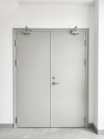 Plaque anti-collision en acier pour porte coupe-feu industrielle, sortie d'urgence intérieure pour hôpitaux, garantie 5 ans - Offre Spéciale