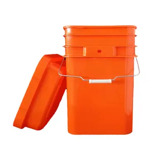 20 Liter Material Kunststoff quadratischer Eimer pp Rohmaterial Multifunktion eimer Waschpulver behälter