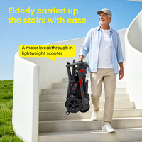 Scooter électrique ultra-léger 14 kg à 3 roues, pliable, en aluminium, double batterie, 40 km d'autonomie, pour personnes âgées, usage quotidien, scooter de mobilité