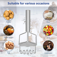 Professionele Metalen Mash Aardappel Ricer Duurzaam Handleiding Dual Druk Roestvrij Staaldraad Aardappelstamper