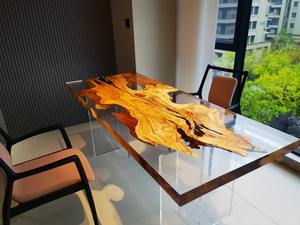 गर्म बिक्री एपॉक्सी राल लकड़ी के नदी टेबल शिल्प के लिए साफ कास्टिंग राल - Product Image 4