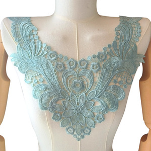 Cuello de encaje bordado soluble en agua para mujer, cuello falso calado para accesorios de ropa, venta al por mayor - Product Image 3